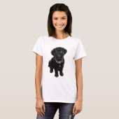 ラブラドール子犬 Tシャツ (正面フル)