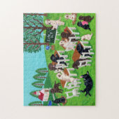 ラブラドール学校 ジグソーパズル (縦)