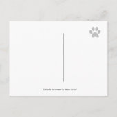 ラブラドール家族の漫画の移動発表 案内ポストカード (裏面)