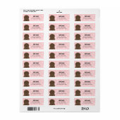 ラブラドール差出人住所ラベル ラベル (フルシート)