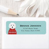 ラブラドール差出人住所ラベル ラベル (インサイチュ)