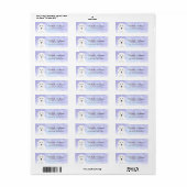 ラブラドール差出人住所ラベル ラベル (フルシート)