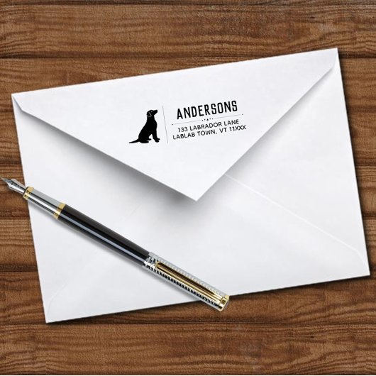 ラブラドール座席概要差出人住所 セルフインキングスタンプ