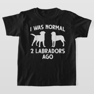 ラブラドール恋人私は通常の2ラブラドール前だった Tシャツ