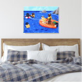 ラブラドール救助隊 キャンバスプリント (インサイチュ (寝室))