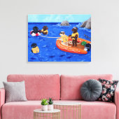 ラブラドール救助隊 キャンバスプリント (インサイチュ (リビング))