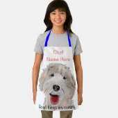 ラブラドール料理シェフ（名前はこちら）キッズエプロン エプロン (インサイチュ)