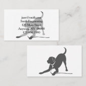 ラブラドール検索シルエット 名刺 (正面/裏面)