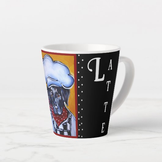 ラブラドール検索機 カフェラテマグ (右アングル)