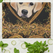 ラブラドール検索機 キッチンタオル (折り畳み)