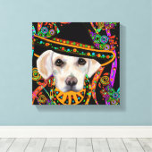 ラブラドール検索機 キャンバスプリント (インサイチュ (ウッドフロア))