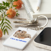 ラブラドール検索機 キーホルダー (正面右)