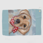 ラブラドール検索機 ゴルフタオル (横)