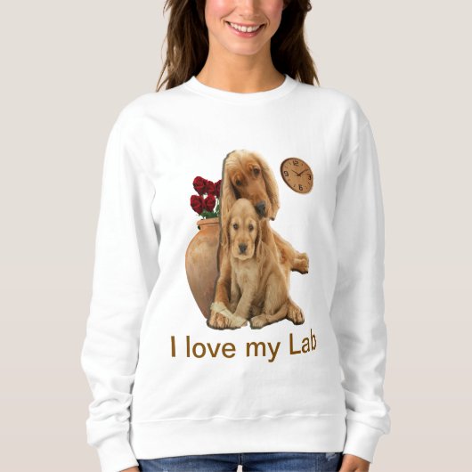 ラブラドール検索機 スウェットシャツ (正面)