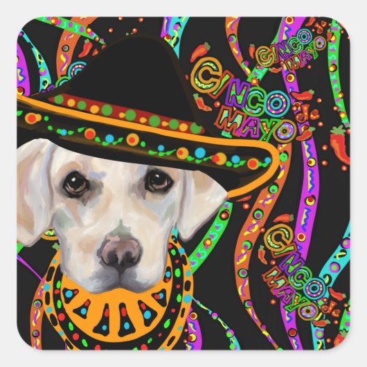 ラブラドール検索機 スクエアシール (正面)