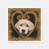 ラブラドール検索機 スタンダードカクテルナプキン (正面)