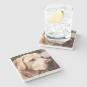 ラブラドール検索機 ストーンコースター (横)