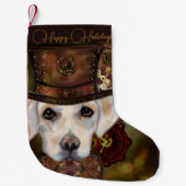 ラブラドール検索機 スモールクリスマスストッキング (正面)