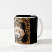 ラブラドール検索機 ツートーンマグカップ (正面右)