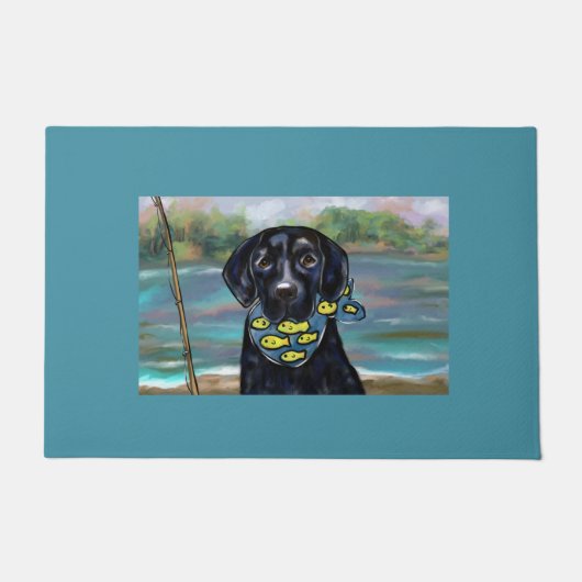 ラブラドール検索機 ドアマット (正面)