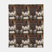 ラブラドール検索機 フリースブランケット (正面)