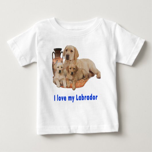 ラブラドール検索機 ベビーTシャツ (正面)