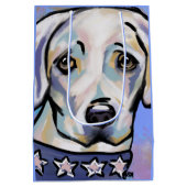 ラブラドール検索機 ミディアムペーパーバッグ (裏面)