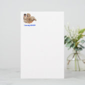 ラブラドール検索機 便箋 (スタンド正面)