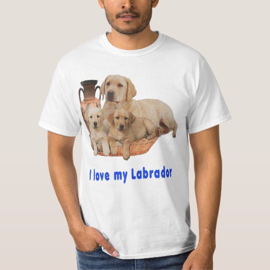 ラブラドール検索機 Tシャツ (正面)