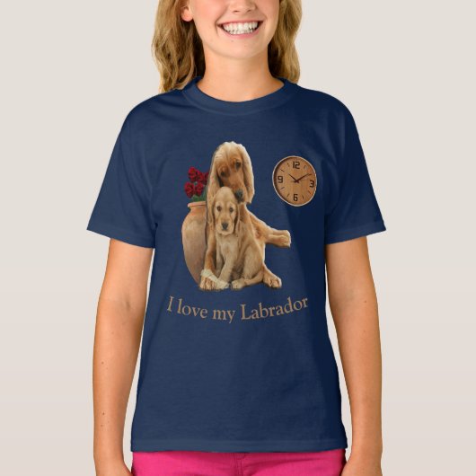 ラブラドール検索機 Tシャツ (正面)