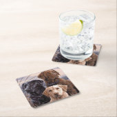 ラブラドール検索 スクエアペーパーコースター (インサイチュ)