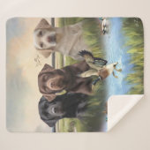 ラブラドール検索(狩り犬) シェルパブランケット (正面(横))