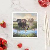 ラブラドール検索(狩り犬) スタンダードカクテルナプキン (インサイチュ)