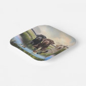 ラブラドール検索(狩り犬) ペーパープレート (傾斜あり)