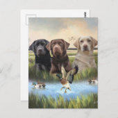 ラブラドール検索(狩り犬) ポストカード (正面/裏面)