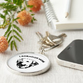 ラブラドール母 キーホルダー (側面)