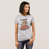ラブラドール犬おもしろい動物 Tシャツ (正面フル)