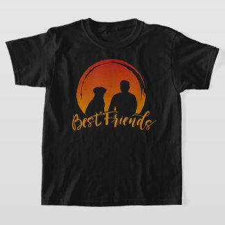 ラブラドール犬と人間は友最高の達だ Tシャツ
