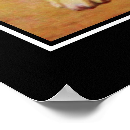 ラブラドール犬と女の子のヴィンテージのポスター ポスター (角)