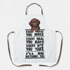 ラブラドール犬のおやつはすべて作る エプロン