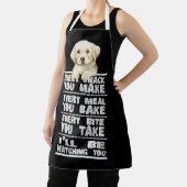 ラブラドール犬のおやつはすべて作る エプロン (インサイチュ)