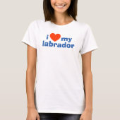 ラブラドール犬のオーナー。私のラブラドール Tシャツ (正面)