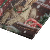 ラブラドール犬のクリスマス カッティングボード (角)
