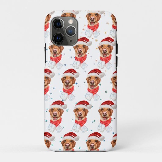 ラブラドール犬のクリスマス Case-Mate iPhoneケース (裏面)