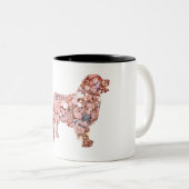 ラブラドール犬のツートーンマグ ツートーンマグカップ (正面右)