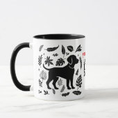 ラブラドール犬のママ - 面白い犬ママ マグカップ (左)