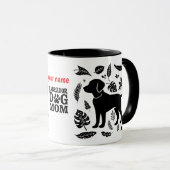 ラブラドール犬のママ - 面白い犬ママ マグカップ (正面右)