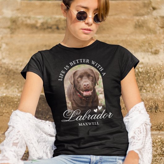 ラブラドール犬の写真Tシャツで生活が向上 Tシャツ