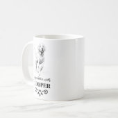 ラブラドール犬の名前でカスタムは人生が良い コーヒーマグカップ (正面左)