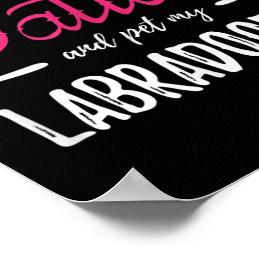 ラブラドール犬の恋人タトゥーおもしろい犬マママギフトId ポスター (角)